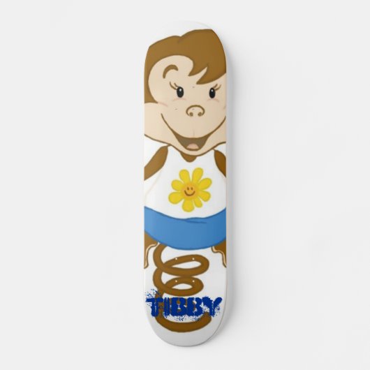 Tibby Blauw Skateboard (Voorkant)