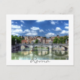Tiber in de Roma, Italië Briefkaart
