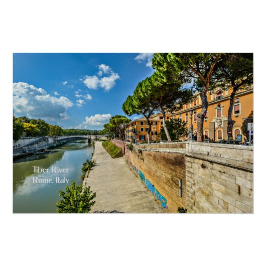 Tiber River, Rome, Italië Perfect Poster (Voorkant)