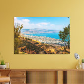 Tiberias Noord-Israel Uitzicht van Swiss Forest ca Canvas Afdruk (Insitu (Woonkamer))