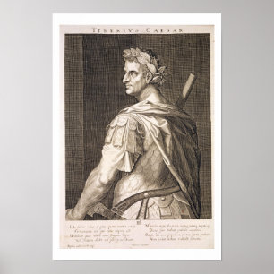 Tiberius Caesar (10 voor Christus - 54 voor Christ Poster
