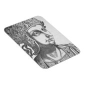 Tiberius Caesar (42 BC-37 AD), 1596 (graving) Magneet (Rechterzijde)