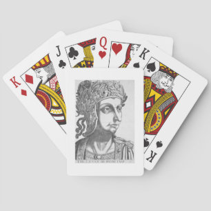 Tiberius Caesar (42 BC-37 AD), 1596 (graving) Speelkaarten