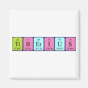 Tiberius periodieke tabelnaam magneet
