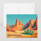 Tibesti-gebergte Tsjaad Briefkaart (Voorkant / Achterkant)