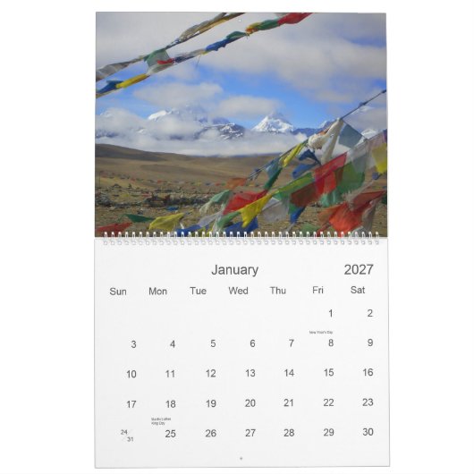 Tibet Agenda 2010 Kalender (Jan 2027)