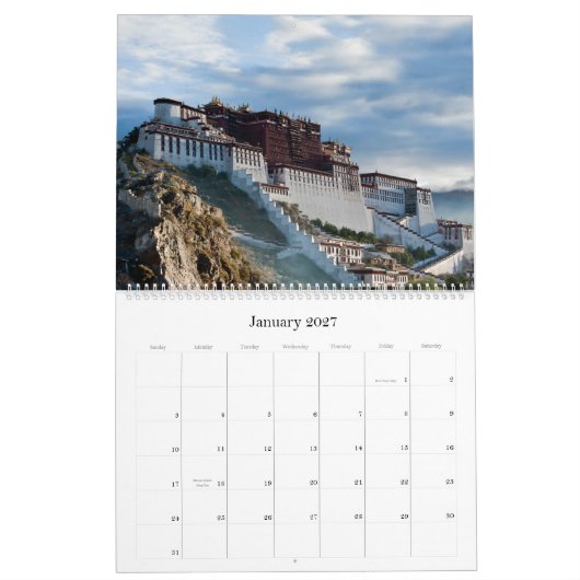 Tibet Agenda 2012 Kalender (Jan 2027)