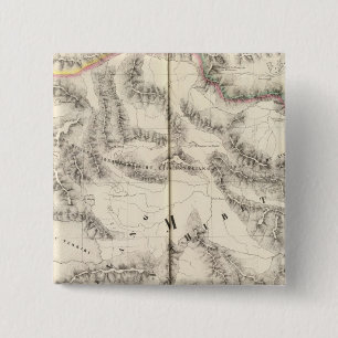 Tibet, Azië 70 Vierkante Button 5,1 Cm
