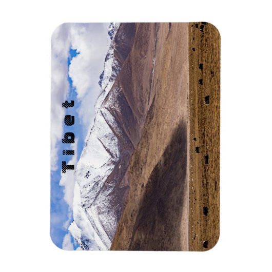 Tibet - Berglandschap met yaks Magneet (Verticaal)