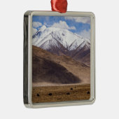 Tibet - Berglandschap met yaks Metalen Ornament (Rechts)
