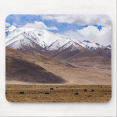 Tibet - Berglandschap met yaks Muismat (Voorkant)