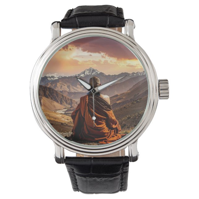 Tibet - Boeddhisme - Meditatie Horloge (Voorkant)