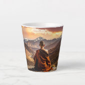 Tibet - Boeddhisme - Meditatie Latte Mok (Voorkant)