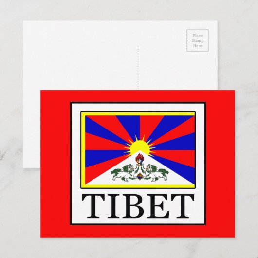 Tibet Briefkaart (Voorkant / Achterkant)