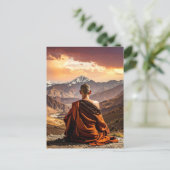TIbet - Buddhism - Meditation Briefkaart (Staand voorkant)