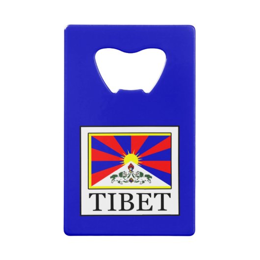 Tibet Creditkaart Flessenopener (Voorkant)