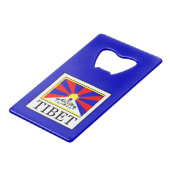 Tibet Creditkaart Flessenopener (Voorkant Gekanteld)