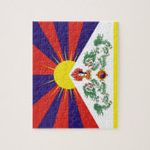 Tibet en sneeuwpoppen, Tibetaanse vlag - de Himala Legpuzzel (Verticaal)