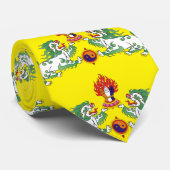 Tibet en Tibetaanse vlag, sneeuwballingen / harten Stropdas (Opgerold)