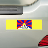 Tibet Flag Bumpersticker (Op auto)