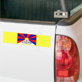 Tibet Flag Bumpersticker (Op Truck)