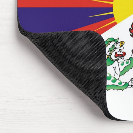 Tibet Flag Mousepad Muismat (Hoek)