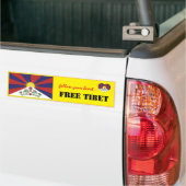 Tibet & Free Tibet, Heart matters/Tibetan Flag Bumpersticker (Op Truck)