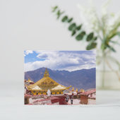Tibet - Ganden boeddhistisch klooster Briefkaart (Staand voorkant)