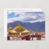 Tibet - Ganden boeddhistisch klooster Briefkaart (Voorkant / Achterkant)