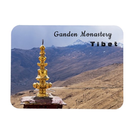 Tibet - Ganden boeddhistisch klooster Magneet (Horizontaal)