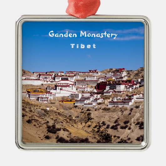 Tibet - Ganden boeddhistisch klooster Metalen Ornament (Voorkant)