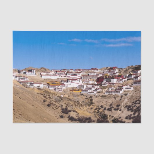 Tibet - Ganden Buddhist Monastery Tissuepapier (Voorkant)