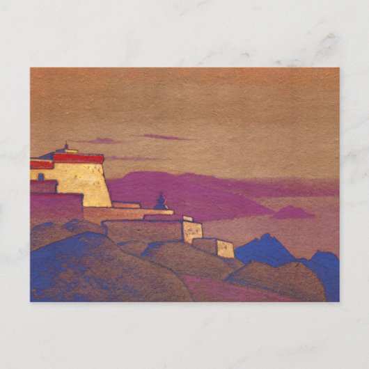 Tibet, Gelugpa klooster door Nicholas Roerich Briefkaart (Voorkant)