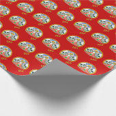 Tibet Gifts wrapping, Tibetaanse vlag, Embleem / R Cadeaupapier (Hoek)