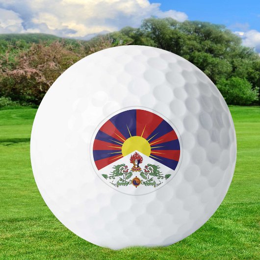 Tibet Golf Balls, Tibetaanse vlaggolfers / Patriot Golfballen