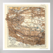Tibet Hedin Expedition Map 1909 Poster (Voorkant)