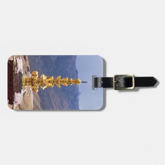 Tibet - het klooster Ganden Buddhist Bagagelabel (Voorkant horizontaal)