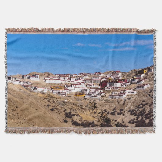 Tibet - het klooster Ganden Buddhist Deken (Voorkant)