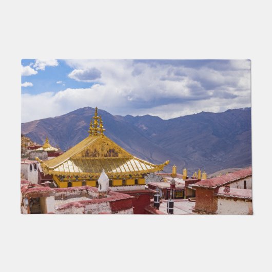 Tibet - het klooster Ganden Buddhist Deurmat (Voorkant)