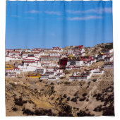 Tibet - het klooster Ganden Buddhist Douchegordijn (Voorkant)
