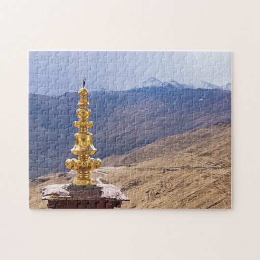 Tibet - het klooster Ganden Buddhist Legpuzzel (Horizontaal)
