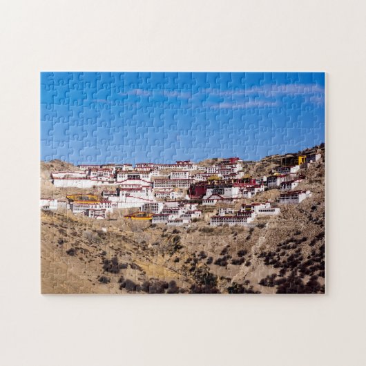 Tibet - het klooster Ganden Buddhist Legpuzzel (Horizontaal)
