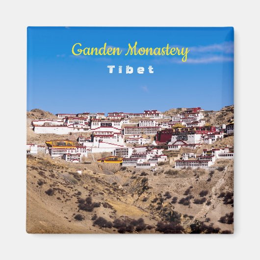 Tibet - het klooster Ganden Buddhist Magneet (Voorkant)