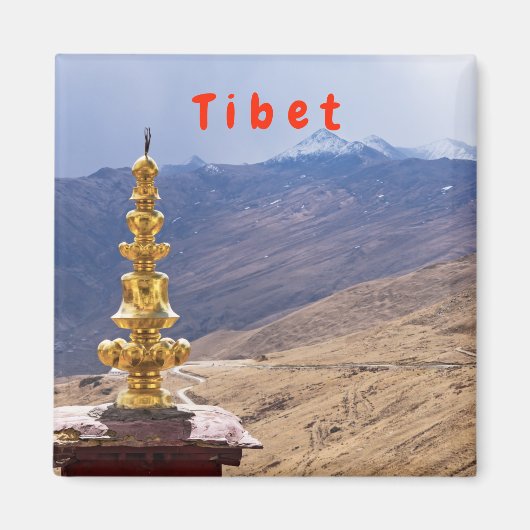 Tibet - het klooster Ganden Buddhist Magneet (Voorkant)