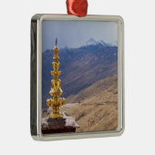 Tibet - het klooster Ganden Buddhist Metalen Ornament (Rechts)
