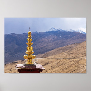Tibet - het klooster Ganden Buddhist Poster