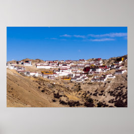 Tibet - het klooster Ganden Buddhist Poster