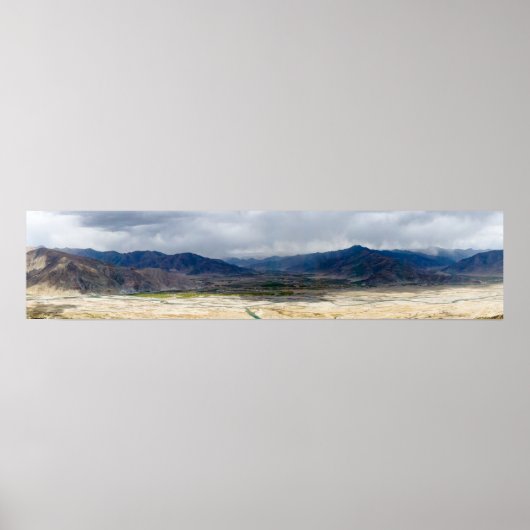 Tibet - het klooster Ganden Buddhist Poster (Voorkant)