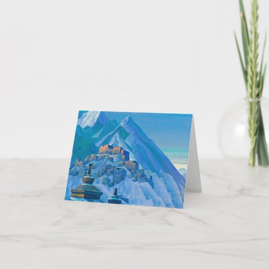 Tibet, Himalaya, 1933, ingediend door Nicholas Roe Bedankkaart (Voorkant)