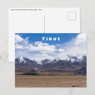 Tibet, Himalaya - Schilderachtig berglandschap Briefkaart
